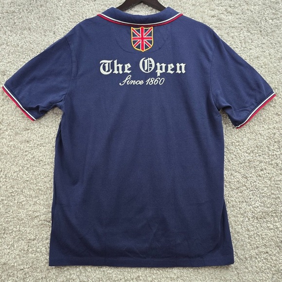 Polo Golf Ralph Lauren Shirt Mens XL Blue Pro Fit The Open 2012 Short Sleeve - Picture 9 of 13